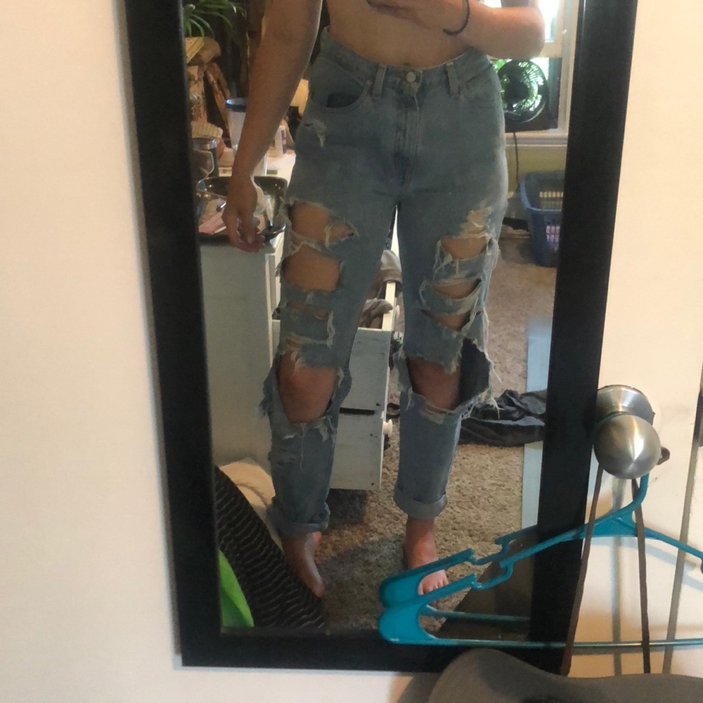 Vintage destroyed Faded Glory mom jeans